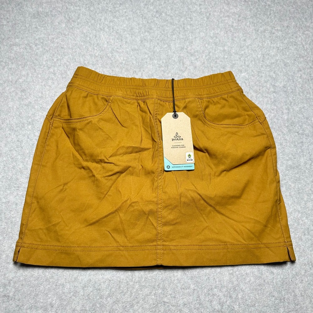 Prana Halle E-Waist Skort II Antique Bronze Brown Hiking Skirt Womens Size 2 NEW